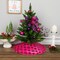 Northlight Sequin Snowflake Mini Christmas Tree Skirt - Pink - 20"